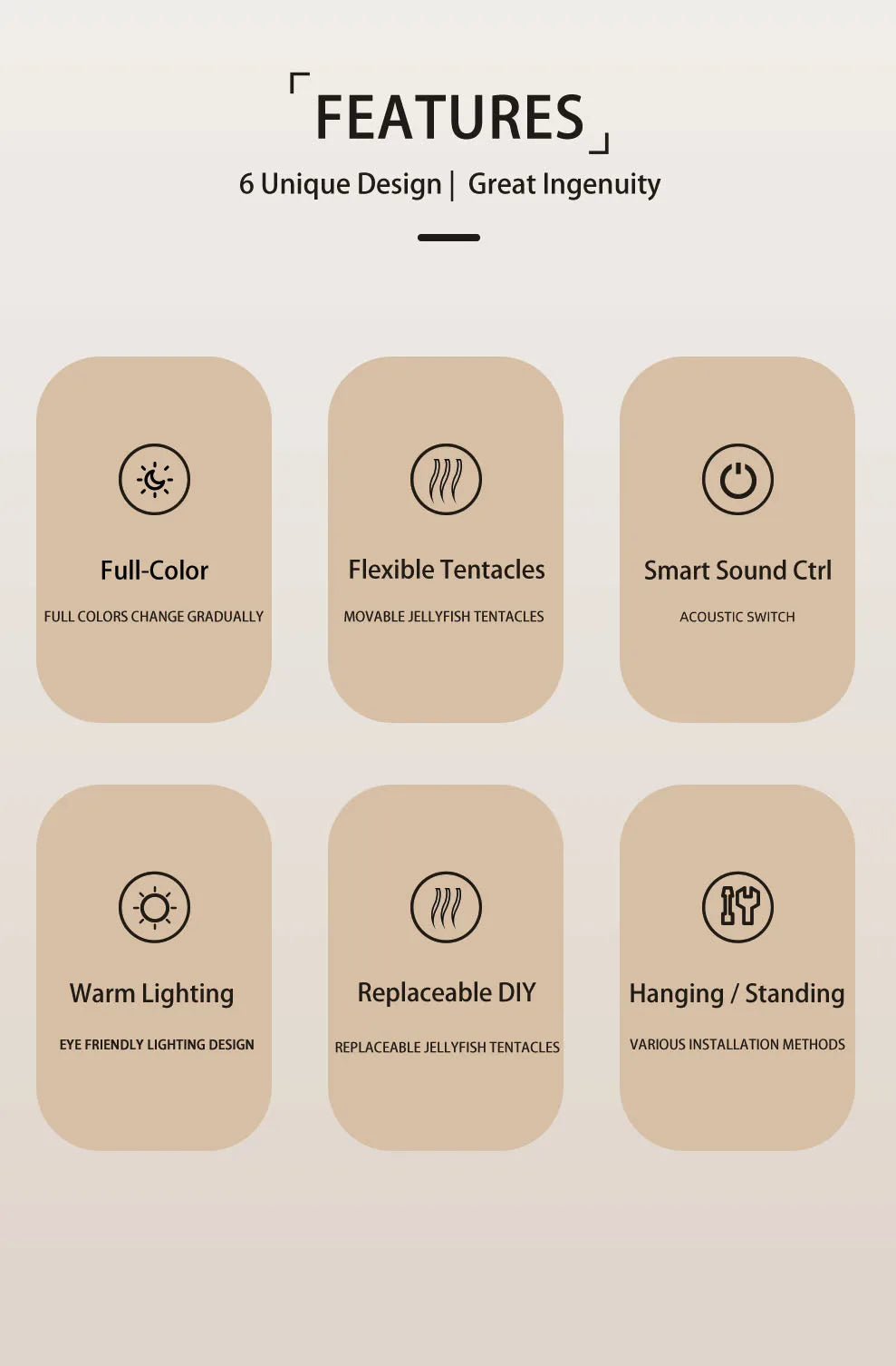 Lampe Méduse Led Relaxation