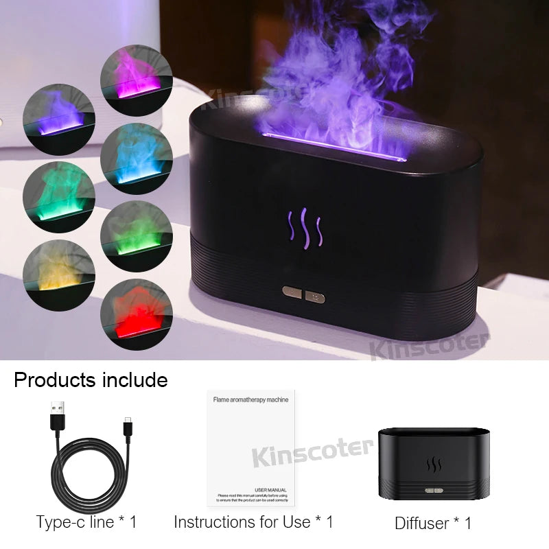 Humidificateur d'air et diffuseur d'arôme Led